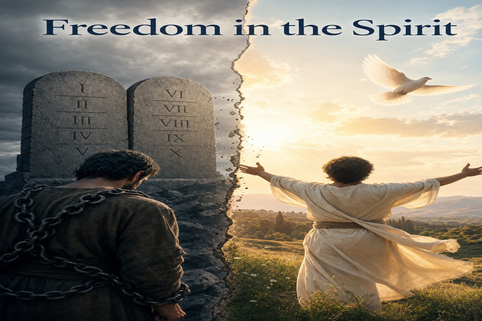 The Lord Is My Shepherd — no lack life concept illustration