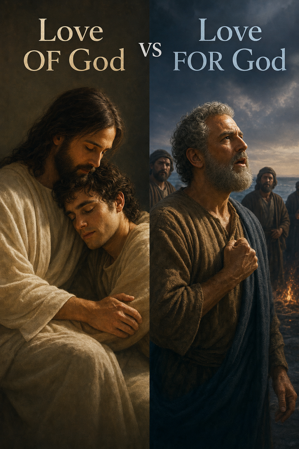 Faith Hope and Love concept illustration