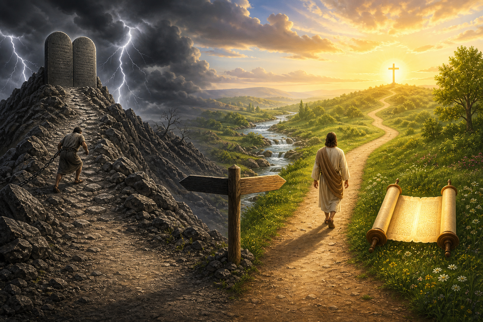 Old covenant you shall not versus new covenant I will — two diverging paths