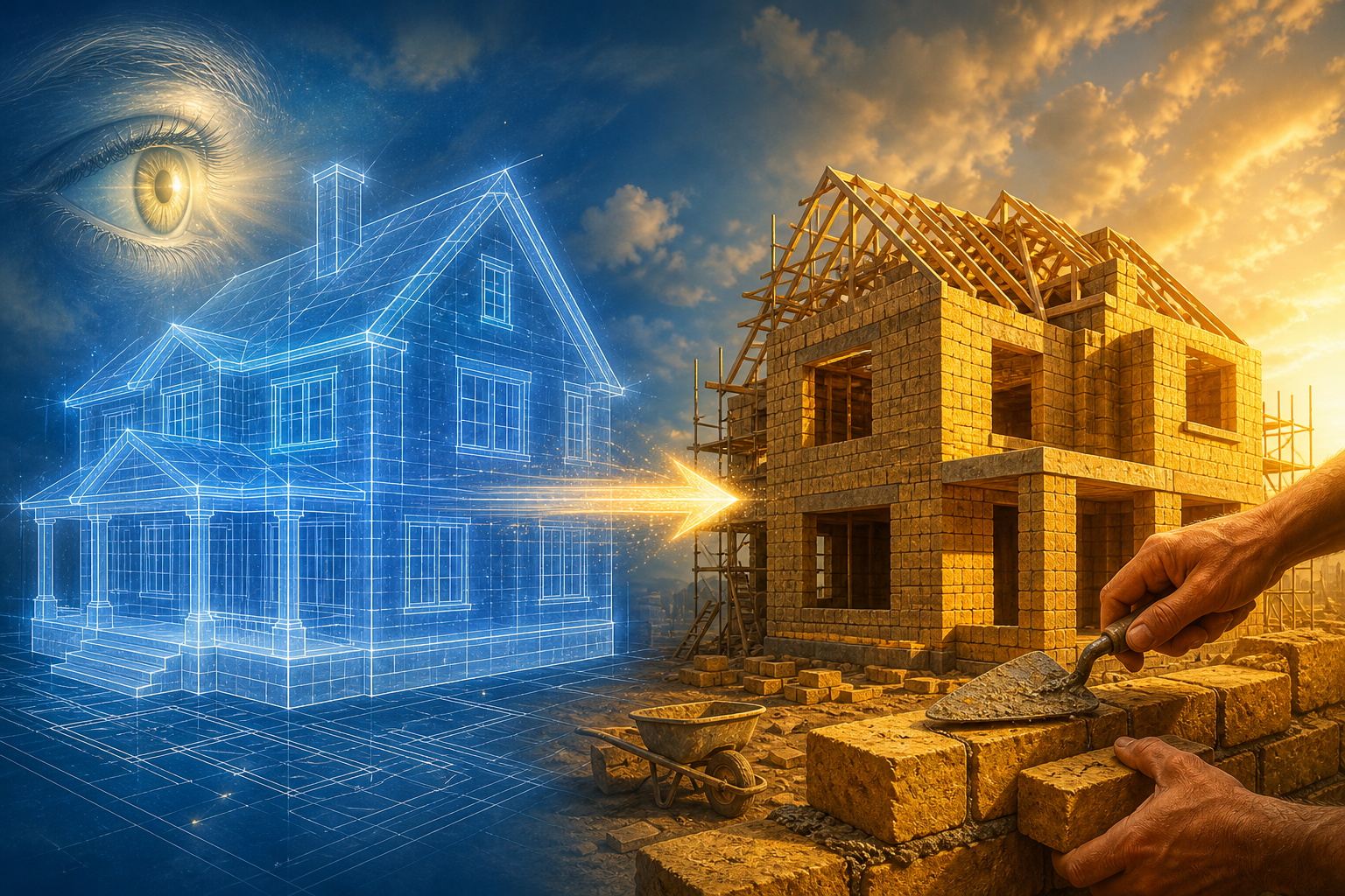 Hope's blueprint and faith's bricks — eyes of the heart