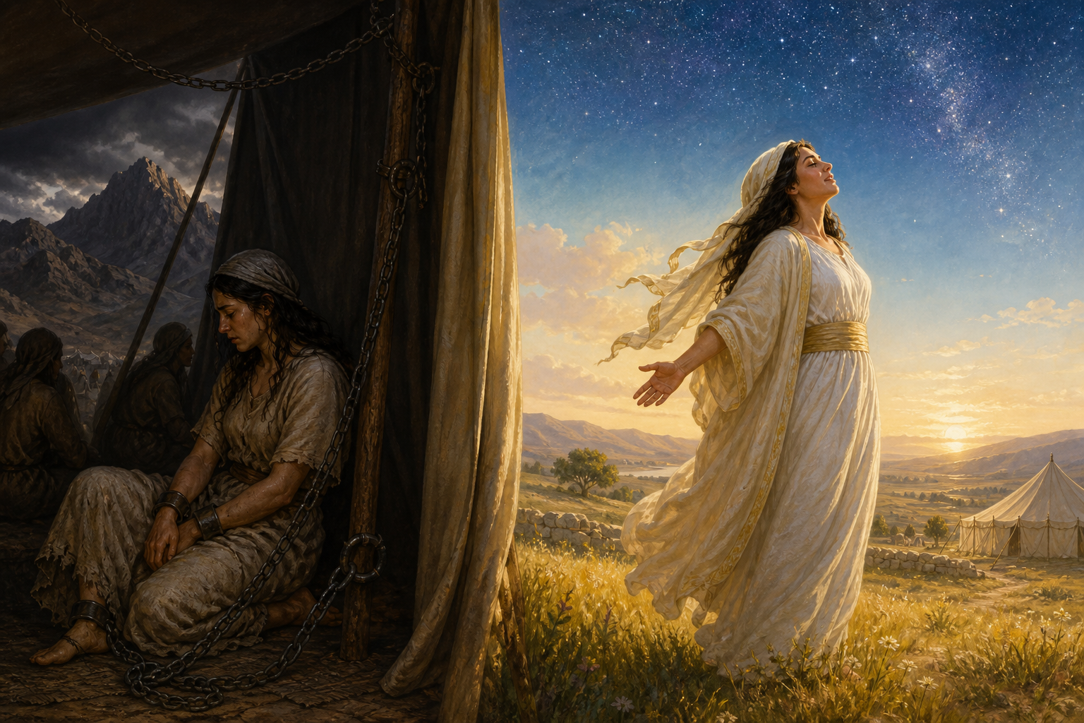 Hagar bondage versus Sarah freedom — Galatians four allegory